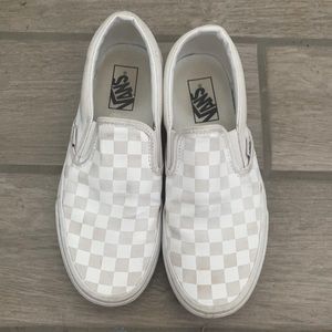 white checkered vans